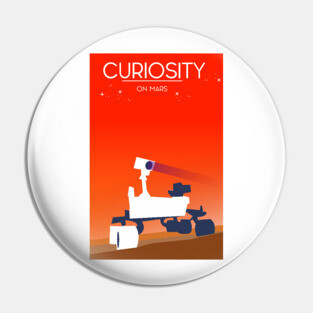 Curiosity on Mars Pin