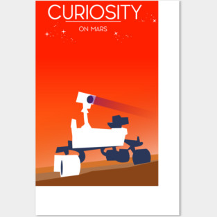 Curiosity on Mars Posters and Art