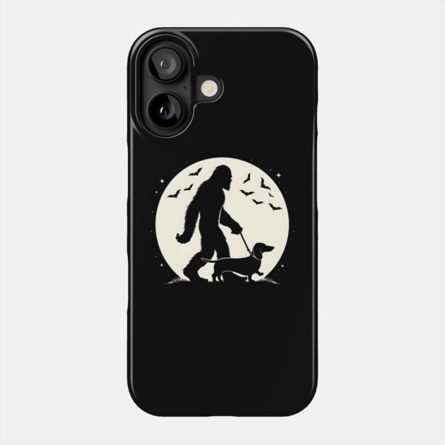 Bigfoot's Moonlit Walk Phone Case by MakerMind8.2