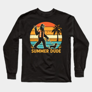 Summer Dude - Chill Waves & Sunny Days Long Sleeve T-Shirt