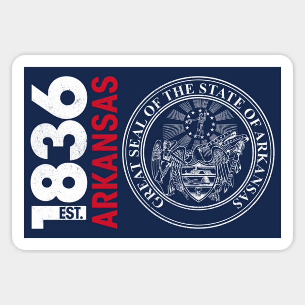 Arkansas State Seal Sticker by rt-shirts