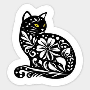 Flower Cat Sticker