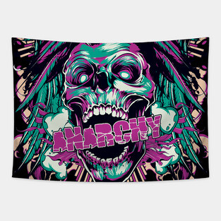 Anarchy Skull Poster Tapestry