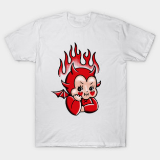Kewpie Halloween cute devil tattoo vintage T-Shirt
