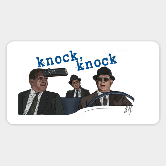 Catch Me If You Can: Knock Knock Magnet by 51Deesigns