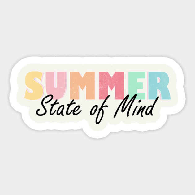 Summer State Of Mind Retro Magnet by The WYLD Tribe
