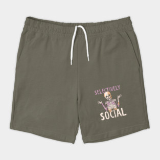 Selectively Social Skeleton Shorts