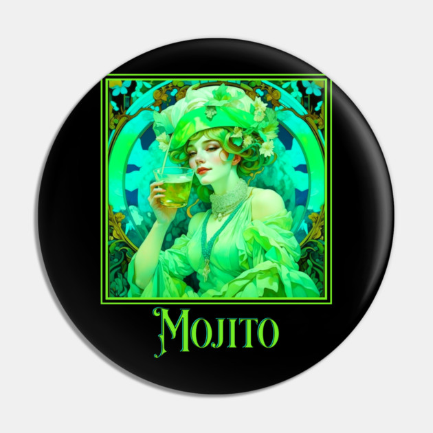 Art Nouveau Mojito Pin by HolidayBug