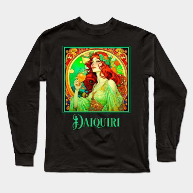 Art Nouveau Daiquiri Long Sleeve T-Shirt by HolidayBug