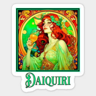 Art Nouveau Daiquiri Sticker