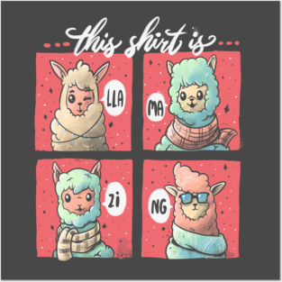 Llamazing - Cute Llama Gift Posters and Art