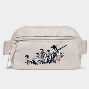 seven samurai / shadows silhoutte style Bag
