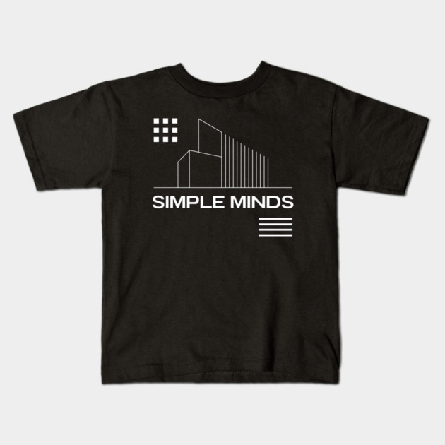 Simple Minds Kids T-Shirt by Timeless Chaos