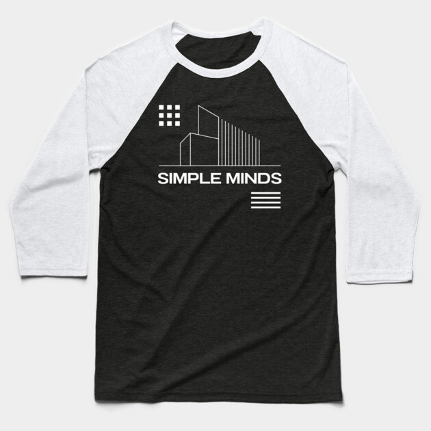 Simple Minds Baseball T-Shirt by Timeless Chaos