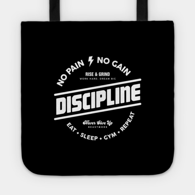 DISCIPLINE Tote by artslaves