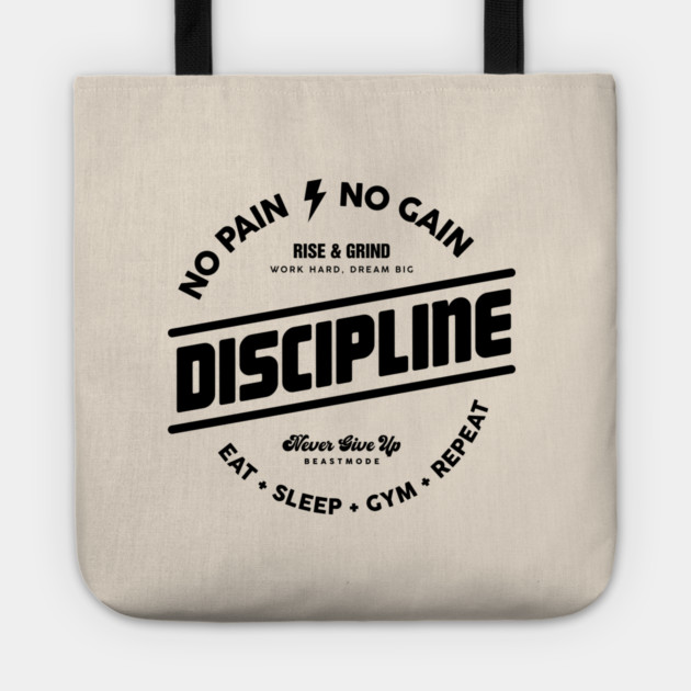 DISCIPLINE Tote by artslaves