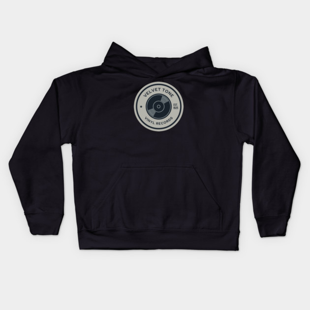 Velvet Tone Records Kids Hoodie by Timeless Chaos