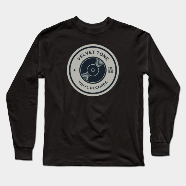 Velvet Tone Records Long Sleeve T-Shirt by Timeless Chaos