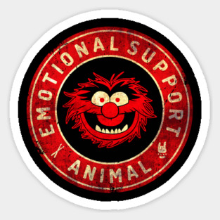 Emotional Support Animal, Muppets Sticker