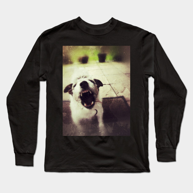 Angry Jack Russell Long Sleeve T-Shirt by everyplatewebreak tees