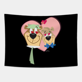 I love you more than the average bear Tapestry