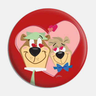 I love you more than the average bear Pin