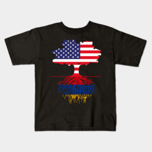 American Grown Armenian Roots Kids T-Shirt