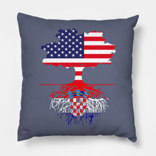 American Grown Croatian Roots Pillow