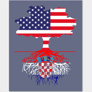 American Grown Croatian Roots Posters and Art