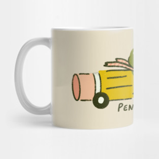 Frog in a Pencil Car Mug