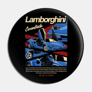 Nostalgic Lamborghini Countach Pin