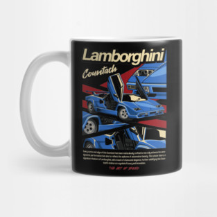 Nostalgic Lamborghini Countach Mug