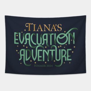 Tiana's Evacuation Adventure Tapestry