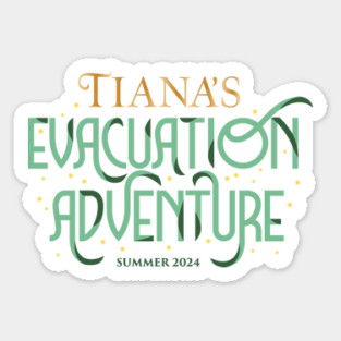 Tiana's Evacuation Adventure Sticker