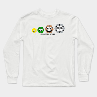 Evolution of Hex Long Sleeve T-Shirt