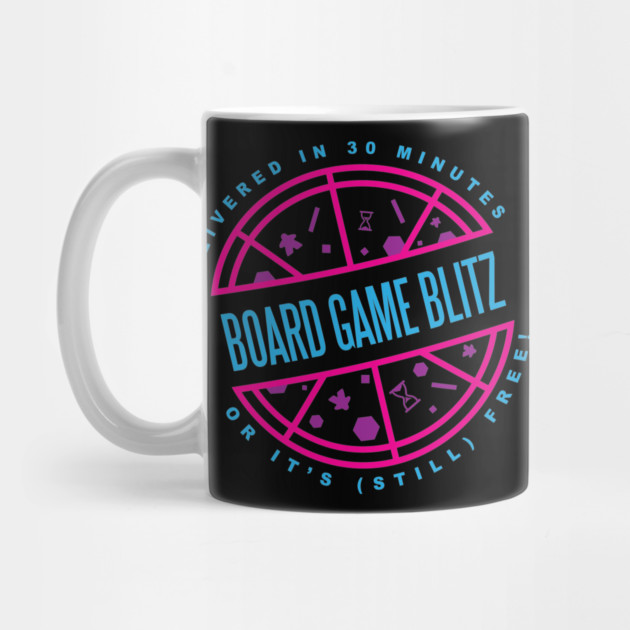Retro Board Game Blitz Pizza Logo by Board Game Blitz