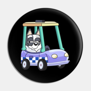 Bluey Muffin In Car Pin
