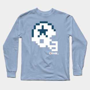 DAL Cowboys Alternate Tecmo Bowl Helmet Long Sleeve T-Shirt