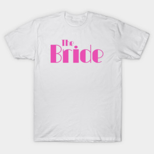 Retro Style Bride Pink Wedding T-Shirt