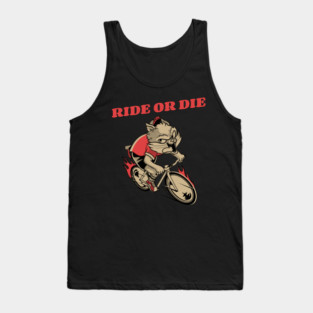 cat cyclist Tank Top
