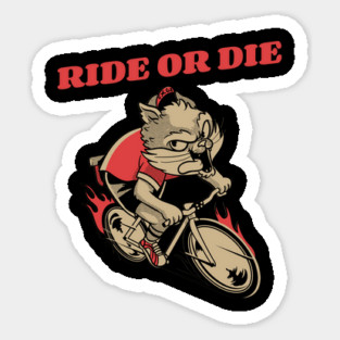 cat cyclist Magnet