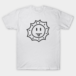 Cute Doodle sun sticking out tongue T-Shirt