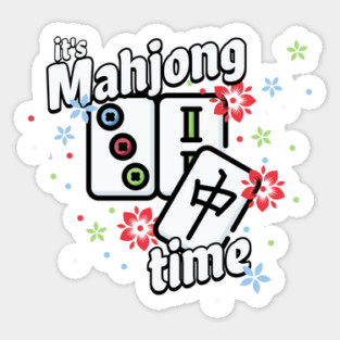 It's Mahjong Time Sticker