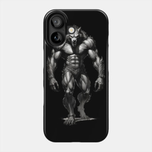 Werewolf Sketch Phone Case