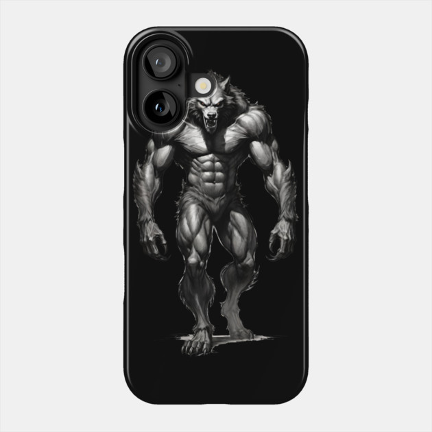Werewolf Sketch Phone Case by Grave Digs