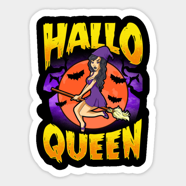 Hallo Queen Halloween Witch Fun Gift Magnet by creative