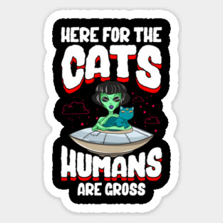Funny Alien Cat Abductor Halloween Humorous Trick or Treat Gift Magnet