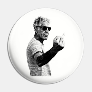 Anthony Bourdain Top Selling Middle Finger Pin