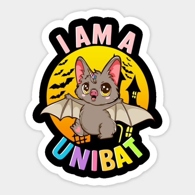 I am a Unibat Halloween Funny Unicorn Bat Gift Magnet by creative