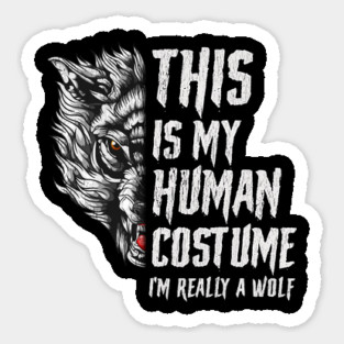 This is my human Costume I’m really a Wolf Halloween Magnet